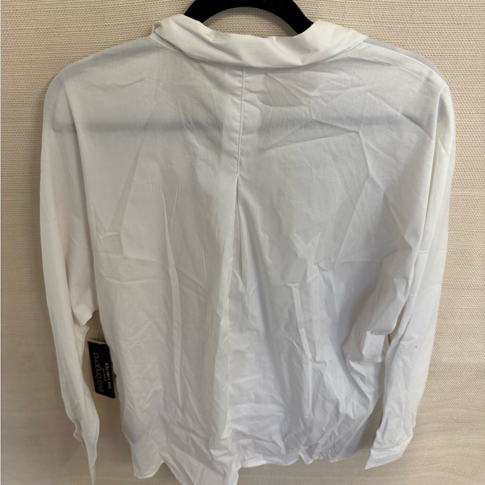 White Button Down Shirt by No Boundaries - Picture 2 of 2